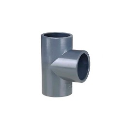 Тройник равнопроходной ПВХ, d110x90° PN16 (504 00 110 2) Pimtas