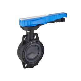 Затвор дисковый ПВХ с ручным приводом без фланца, d160 PN10 (201 00 160 4) Pimtas